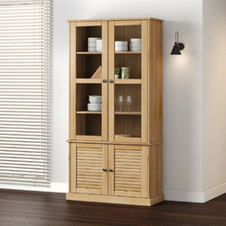 vidaXL Βιτρίνα VIGO 85x35x170 εκ. από Μασίφ Ξύλο Πεύκου - vidaXL Βιτρίνα VIGO 85 x 35 x 170 εκ. από Μασίφ Ξύλο Πεύκου