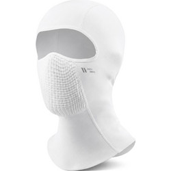 Rockbros LF25699 fleece cycling balaclava - white