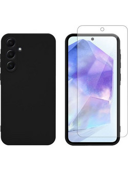 Redshield Samsung Galaxy A35 TPU Black & Tempered Glass Θήκη Κινητού & Προστατευτικό Οθόνης