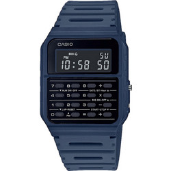 Casio Vintage Ψηφιακό Ανδρικό Ρολόι Χρονογράφος με Μπλε Καουτσούκ Λουράκι CA-53WF-2BEF