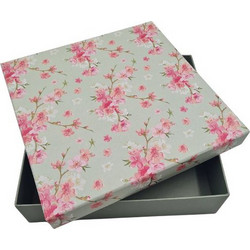 Χειροποίητο Κουτί Δώρου Άνοιξη Blossom 23x23x6cm | Premium Συσκευασία Δώρου