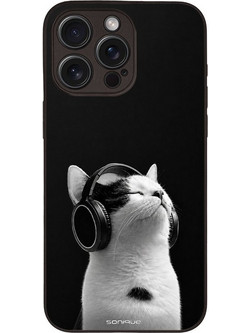 Sonique Men's Edition Θήκη Audio Kitten - White (iPhone 15 Pro Max)
