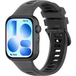 Techsuit W084 Λουράκι Σιλικόνης Black (Huawei Watch Fit 3 / Fit 4 / Fit 4 Pro / Fit 5 / Fit 5 Pro)