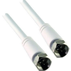 Schwaiger Καλώδιο Κεραίας Coax male - Coax female Λευκό 1.5m (KVC15532) 1τμχ