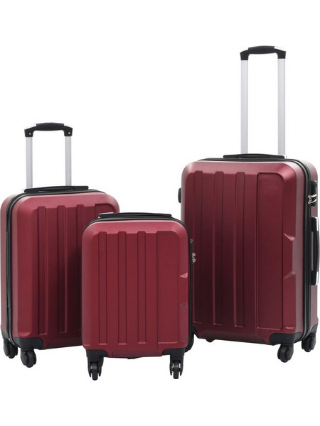 vidaXL 91874 Σετ Βαλίτσες 3τμχ Μπορντό