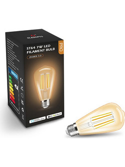 Λάμπα LED Gledopto Pro E27 Edison ST64 Filament 2200-6500K Zigbee 7W Gold GL-B-002P-AMBER