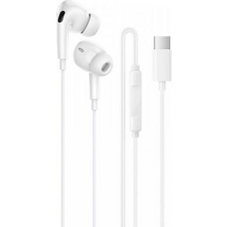 Borofone BM100 Pro Fuente Handsfree In-Ear Type-C White