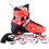 Αθλοπαιδιά Inline Αυξομειούμενα Rollers Μαύρα Κόκκινα 3K 2.10305