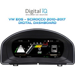 DIGITAL IQ DYL 736_DC (10.3") DIGITAL INSTRUMENT CLUSTER for VW EOS - SCIROCCO mod. 2010-2016 with HDMI input