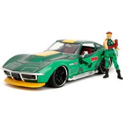 Simba Street Fighter Cammy & 1969 Chevrolet Corvette Stingray ZL1 1:24