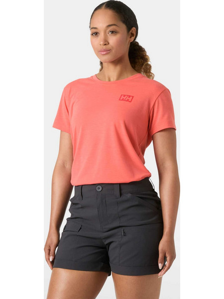 HELLY HANSEN Κοντομάνικη Μπλούζα W SKOG RECYCLED GRAPHIC PINK γυναίκες