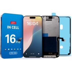 ZY Οθόνη LCD με Μηχανισμό Αφής για iPhone 16 Pro FHD1080p - Μαύρο