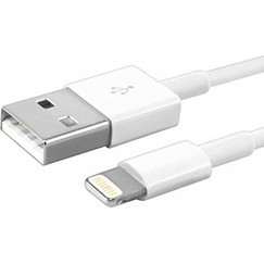 USB-A to Lightning Cable Λευκό 2m (Green Lyca )