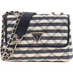 Guess Giully Γυναικεία Τσάντα Χιαστί από Δερματίνη Navy Μπλε με Αλυσίδα HWAG9673200-NAV