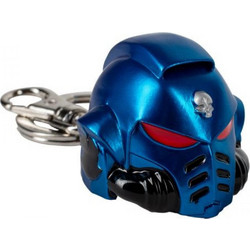 Semic Studio Warhammer 40k Space Marine Primaris Helmet Ultramarine Metal Μπρελόκ
