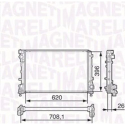 Magneti Marelli Ψυγείο, Ψύξη Κινητήρα - 350213131700