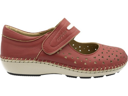 Γυναικειο Δερματινο Ανατομικο Sneaker - OVVIO ANATOMIC 0013 ΚΟΡΑΛΙ