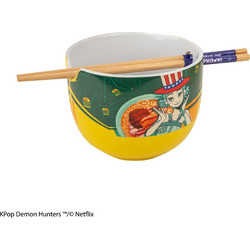 KPop Demon Hunters Ramen Bowl with Chopsticks Zoey Hamburger
