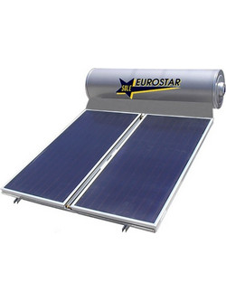 Sole Eurostar 200-2T-175 Ηλιακός Θερμοσίφωνας 200lt 3.5m² Inox Glass Τριπλής Ενέργειας