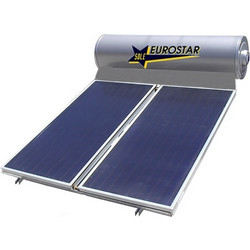 Sole Eurostar 200-2T-175 Ηλιακός Θερμοσίφωνας 200lt 3.5m² Inox Glass Τριπλής Ενέργειας