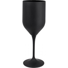 Crystalex Ποτήρια Κρασιού Κρύσταλλο Κολωνάτα Uma Black Mat Μαύρα 330ml 6τμχ 8593407003665