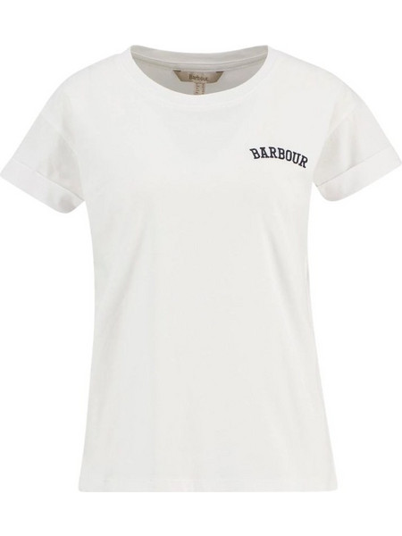 Barbour Γυναικείο Bede T-Shirt - ΛΕΥΚΌ