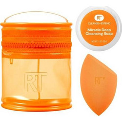 Real Techniques Miracle Blend + Cleanse Set Σετ Σφουγγαράκια & Καθαριστικό 3 Τεμάχια