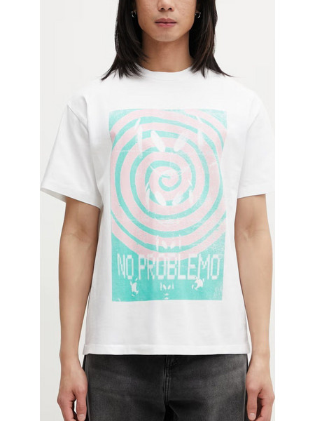 NO PROBLEMO Spiral SS Tee - White