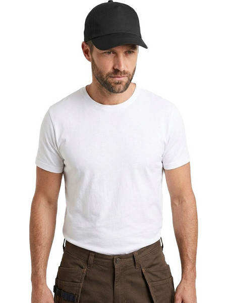 Βαμβακερό Τζόκεϊ Εργασίας Μαύρο - Baseball Cap Rocky Black
