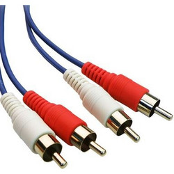 Powertech POWERTECH καλώδιο 2x RCA σε 2x RCA CAB-R001, 1.5m, μπλε