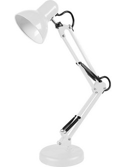 Φωτιστικό Γραφείου LED PIXXAR E27 40W IP20 με Μεταλλική Βάση & Ρυθμιζόμενο Βραχίονα Φ12.5x17x36 Λευκό Σώμα 5301670 VITO