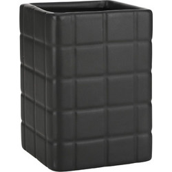 Estia 02-27704 Tiles Επιτραπέζια Ποτηροθήκη Κεραμική Μαύρη
