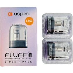 Aspire Fluffi Clear 1.0ohm mesh 9-11W 3.5ml Cartridges 2pcs