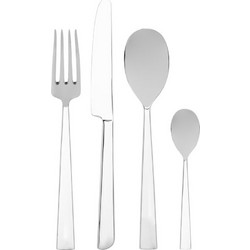 Alessi Asta cutlery set 24 pcs. silver