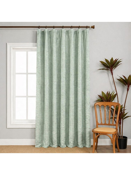 Κουρτίνα με Τρέσα Saloon Green 270x270cm Galifas 6073905 - Galifas