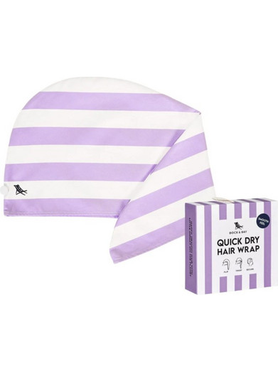 Dock & Bay Πετσέτα μαλλιών Τουρμπάνι Hair Wrap Lombok Lilac 5060668839089