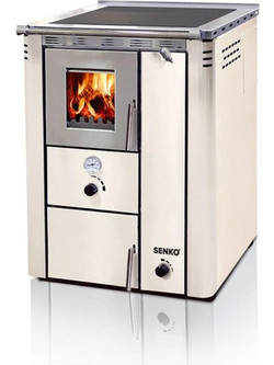 Senko C-30 Beige Ξυλόσομπα Καλοριφέρ