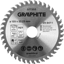 GRAPHITE Δίσκος Ξύλου για Γωνιακό Τροχό 40Δ - 125mm