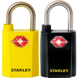 Κλειδαριά Αποσκευών Stanley Travel Max 20mm 2τμχ Black/Yellow