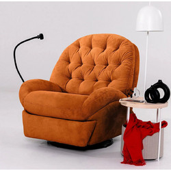 Papatya Πολυθρόνα Relax Ανακλινόμενη Κόκκινη Dream Electric 752EST1510 80x80x100cm