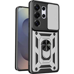 Bodycell Armor Slide Θήκη με Κάλυμμα Κάμερας και Ring Holder Silver (Samsung Galaxy S26 Ultra)