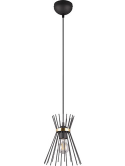 Reality Lighting Rod Μαύρο Κρεμαστό Φωτιστικό Οροφής Μονόφωτο E27 Μαύρο R31531080