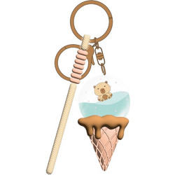 KAWAII - Ice Cream Capybara - Keychain