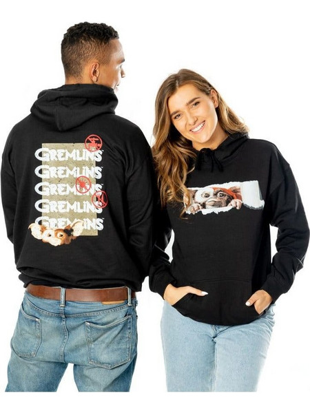 Gremlins Hooded Sweater Front Back Tear-Away Size S