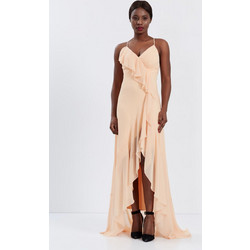 Lace Maxi Φόρεμα Σομόν / Ροδακινί