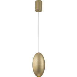 Κρεμαστό Φωτιστικό ELLITON O127mm - LED 4W - 2700K - 280lm - Αμμώδες Χρυσό - Αλουμινίου - IP20 ACA BD384PGD