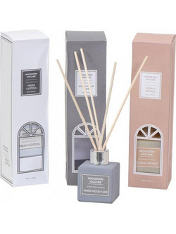Αρωματικό Χώρου Diffuser 50ml Modern House Espiel Coc205K12 | White wood & line (γκρι) σε Συσκευασία Δώρου