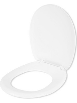 Stewe Home Καπάκι Λεκάνης Οβάλ Πλαστικό Λευκό 44x36cm STE-015236-P15236