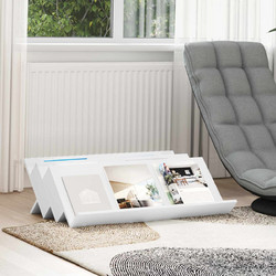 vidaXL Ράφι Περιοδικών Λευκό 90x53x28,5cm Επεξεργασμένο Ξύλο 1 τεμ