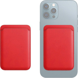 RFID MagSafe Wallet Pouch Card Holder-Red OEM
